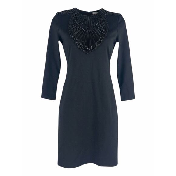 Armani Exchange Dresses & Skirts - Armani Exchange 3/4 Sleeve Embellished Fitted Mini Dress Black Size XS